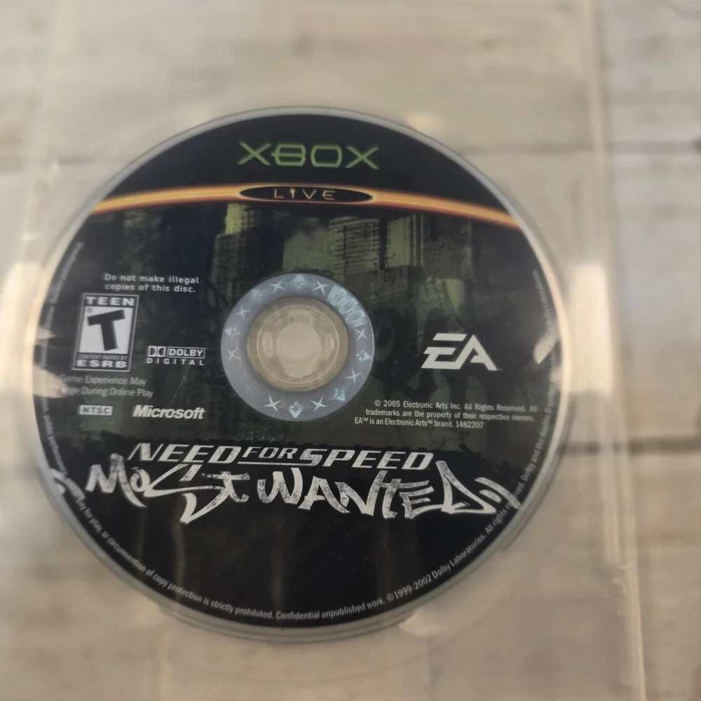 Need for Speed Most Wanted Microsoft Xbox 2005 EA Racing Game Disc Only